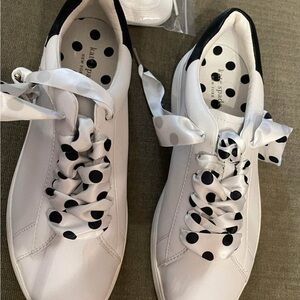 Kate Spade “LIFT” Black and White Polka Dot Sneakers